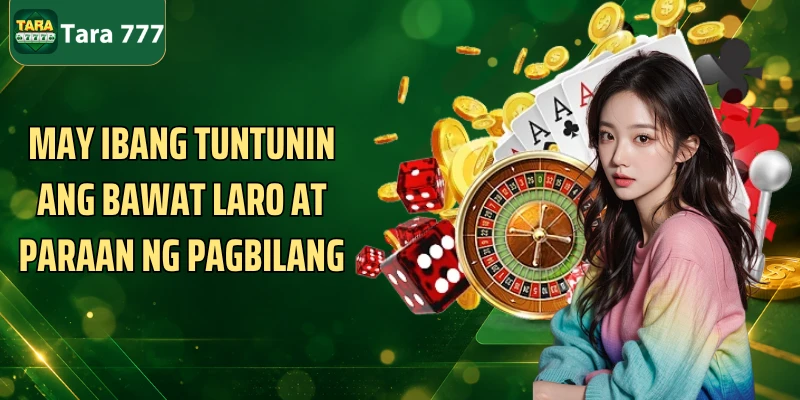 May ibang tuntunin ang bawat laro at paraan ng pagbilang